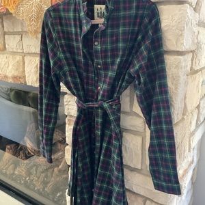 New Kiel James Patrick flannel dress XL